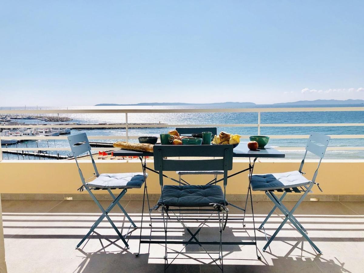 T3 Front De Mer Dernier Etage Vue Mer Petit Havre De Paix Pour Vos Vacances Emplacement Unique Vue Mer Panoramique A 180 Degres Pour Ce T3 En Face De La Plage Front De Mer Vue Sur Les Iles 5 Et Dernier Etage Avec Ascenseur 르 라방두 외부 사진